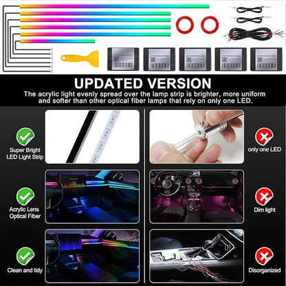 Dreamcolor Acrylic Interior Car LED Strip Light - Image 5