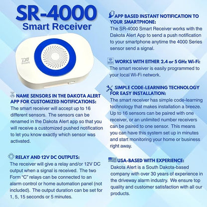 Dakota Alert SR-4000 Smart Receiver – Wi-Fi Wireless Alarm Receiver - Image 4