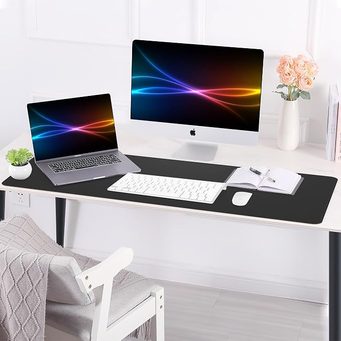 AFIING Leather Desk pad Protector, Large Non-Slip Office Desk Mat - Image 5