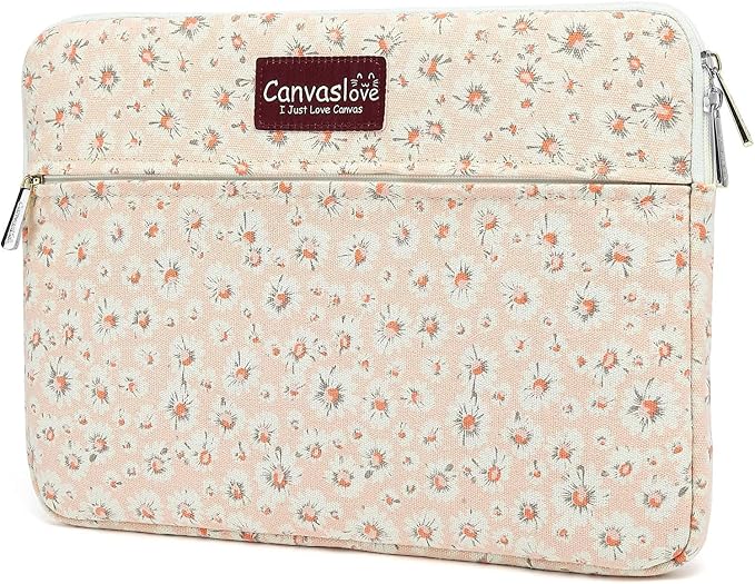 Canvaslove Pink Chrysanthemum Laptop Sleeve Case Bag Cover by Canvaslove