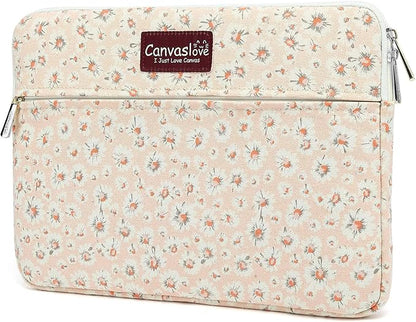 Canvaslove Pink Chrysanthemum Laptop Sleeve Case Bag Cover by Canvaslove