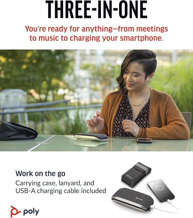 Poly Sync 20 USB-A Personal Portable Smart Speakerphone - Image 5