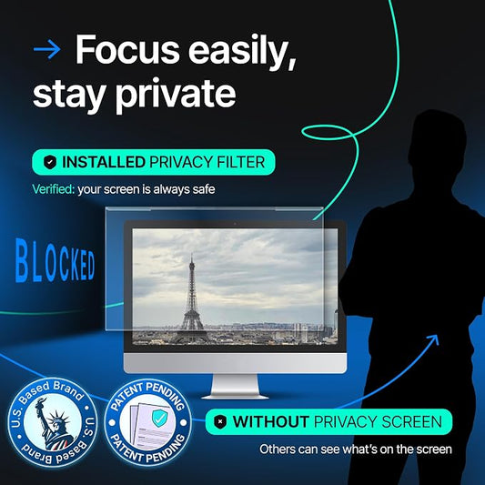 Acrylic 24 Inch Computer Privacy Screen Filter Compatible - Image 2