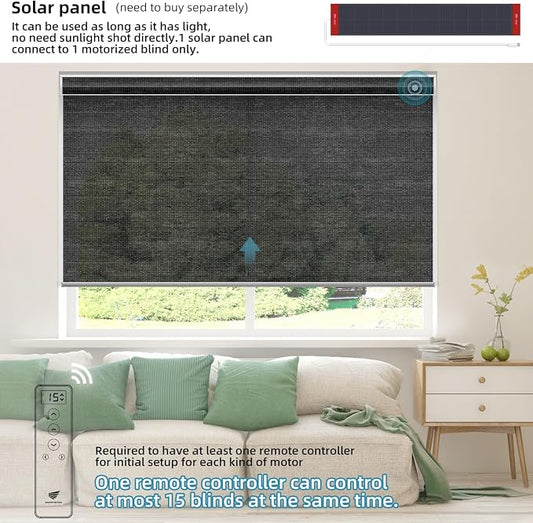 SmartWings Motorized Light Filtering Shades, Work - Image 2