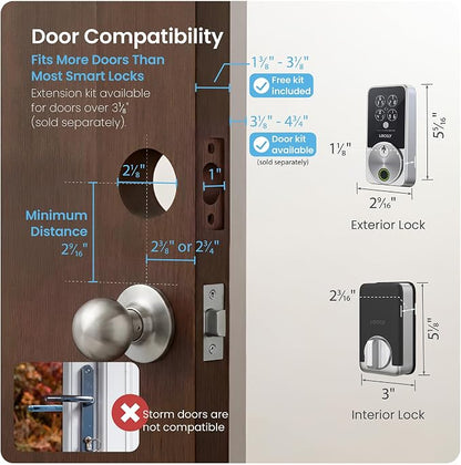 Lockly Secure Pro Smart Door Lock, Fingerprint Keyless Entry Door Lock - Image 9