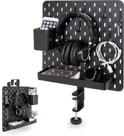 EHO Clamp-On Desk Pegboard, 13.5 x 14 inch Privacy Divider, Desk Partition Panel by EHOPrime