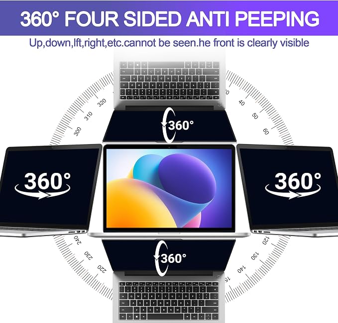 360° Privacy Screen Protector for MacBook Air 15 inch, Privacy Screen Filter - Image 2