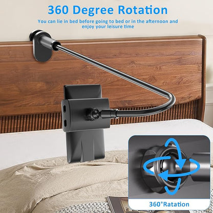 Gooseneck Tablet Holder for Kindle Reading in Bed, Hands Free Desk Bedside Lazy - Image 5