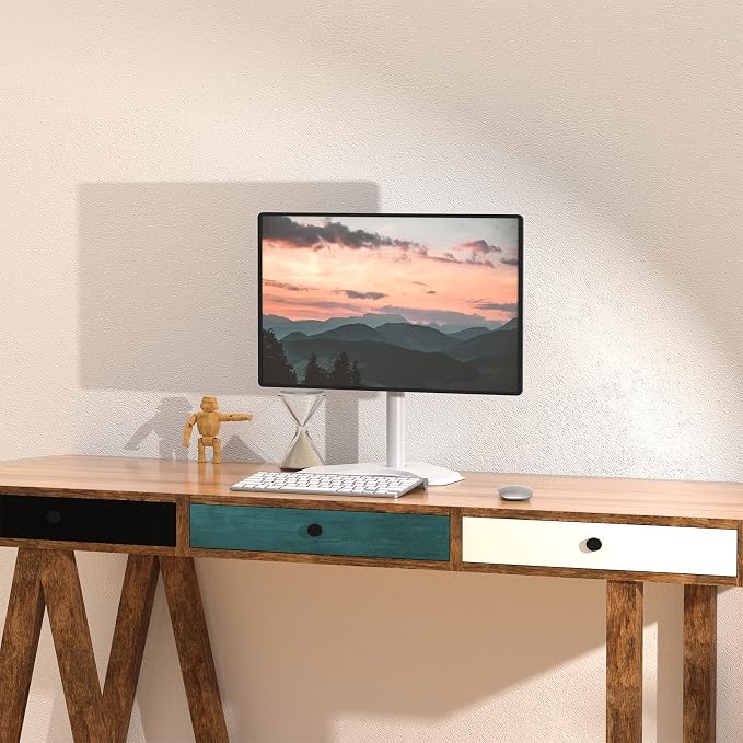 WALI Single Monitor Stand, Free Standing Desk Stand - Image 6