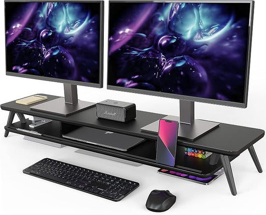 Fenge Dual Monitor Stand, Monitor Stands Riser by Fenge