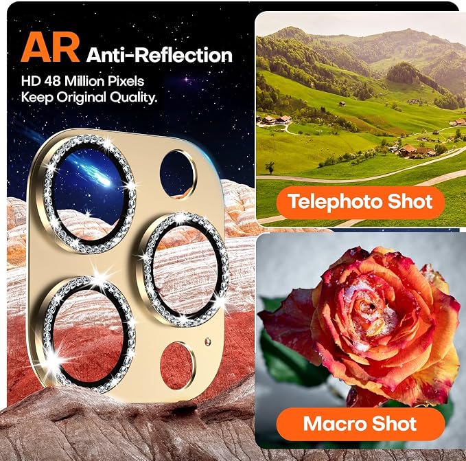 Camera Lens Protector for iPhone 16 Pro Max/16 Pro/iPhone 15 Pro Max/15 - Image 4