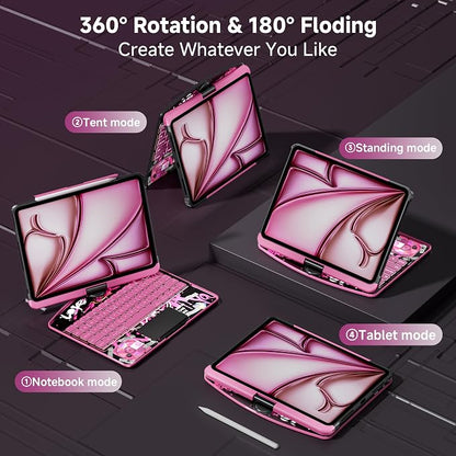 Keyboard Case for iPad 11 inch Pro 4/3/2/1st Gen & 11’’ iPad Air 2025 M3 - Image 3