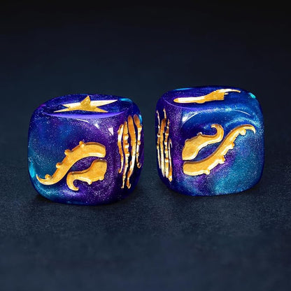 Cthulhu Tentacle Dice Set – 10 x D6 Eldritch Horror Dice | Golden Elder Sign | - Image 3