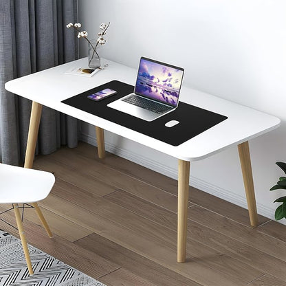 AFIING Leather Desk Pad Protector, Office Desk Mat, Large Mouse Pad, Desk mat - Image 7