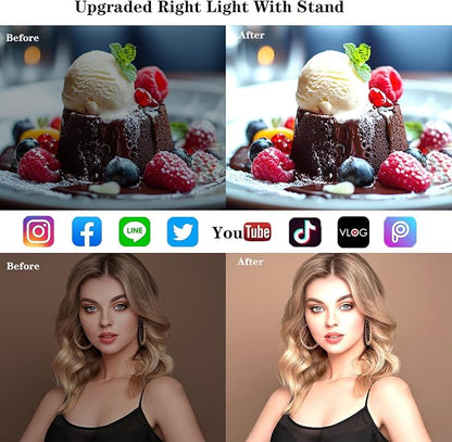 Ring Light with Stand, Desk Ring Light with Clip Upgraded 10W 3000K-6500K - Image 5