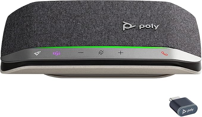Poly Sync 20+ Personal Portable Bluetooth Speakerphone – Noise/Echo Reduction – by Poly