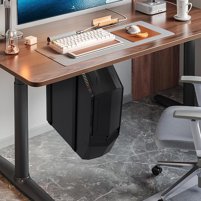 Suptek Uiversal PC Wall Mount, Computer Case CPU Holder Under-Desk PC Holder - Image 4