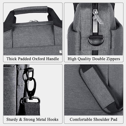Voova Laptop Bag Case 17 17.3 Inch Computer Sleeve Messenger Bag - Image 4