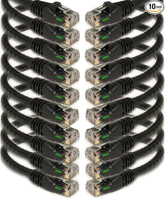 iMBAPrice 25' Cat5e Network Ethernet Patch Cable, 10 Pack by iMBAPrice