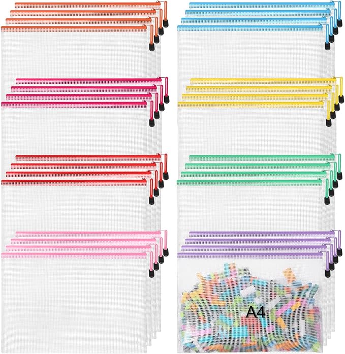 Jetec 32 Pcs Mesh Zipper Bags Toy Storage Bikini Organizer Bag Bolsas Para by Jetec