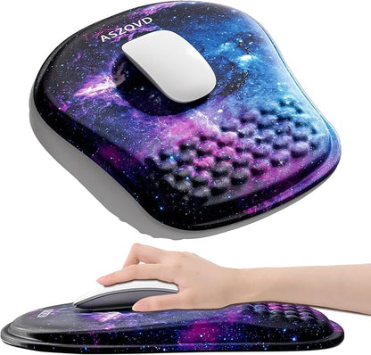 Mouse Pad with Wrist Rest, Ergonomic Mousepads with Wrist Support, Soft Lycra by Unknown