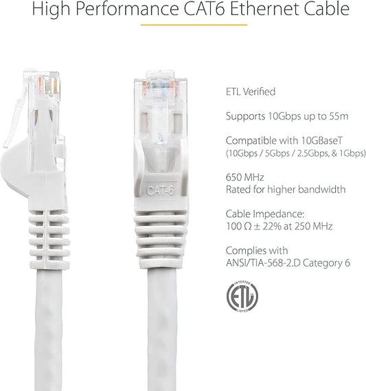 StarTech 10ft CAT6 Ethernet Cable - Image 2