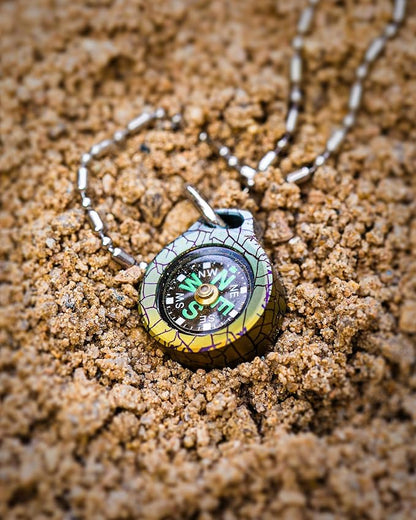 MecArmy Mini Titanium/Brass Compass, Waterproof IPX5 Pocket Compass - Image 5
