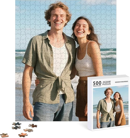 Personalized Photo Puzzle – Custom 500 Piece Jigsaw Puzzle from Your Picture – by Custom