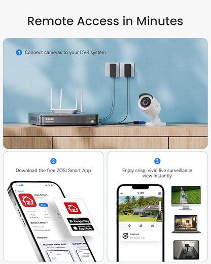ZOSI 1080P HD Home Surveillance Camera System - Image 8