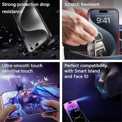 Matte Screen Protector for iPhone 17, iPhone 16 Pro 6.3-Inch, Auto Dust Removal - Image 6