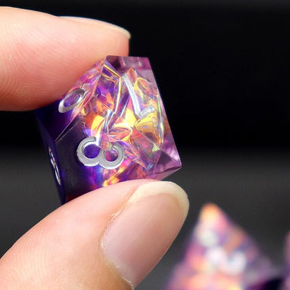 Haxtec DND Dice Set Sharp Edge Resin Dice - Image 3