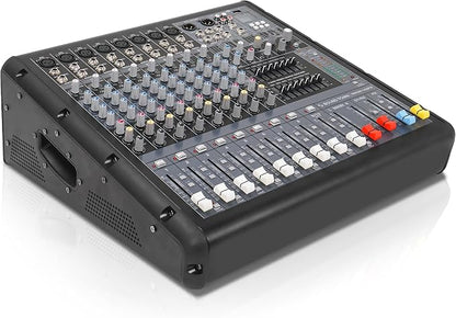 Sound Town 10-Channel 2x800W Powered Mixer w/ 2 Bus, DSP effects, Dual 7-band EQ - Image 2