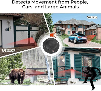 eMACROS Single Base Station Long Range Solar Wireless Driveway Alarm & - Image 5