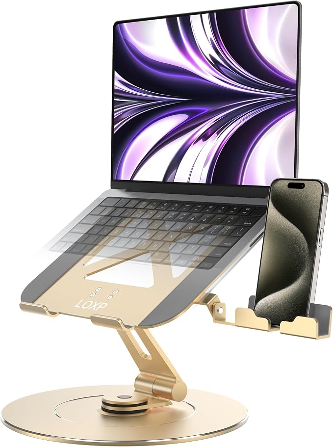 Ultra-Stable Aluminumy Swivel Laptop Stand by LOXP