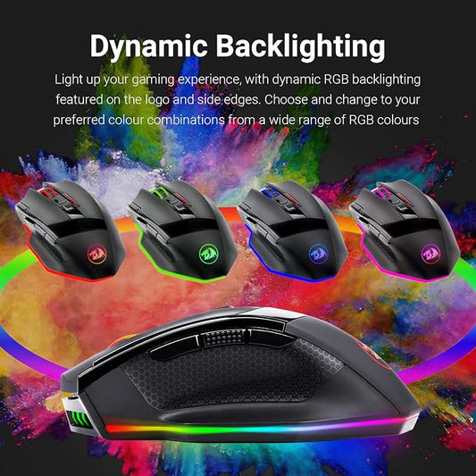 Redragon M801 Wireless Gaming Mouse, RGB Gaming Mouse - Image 2