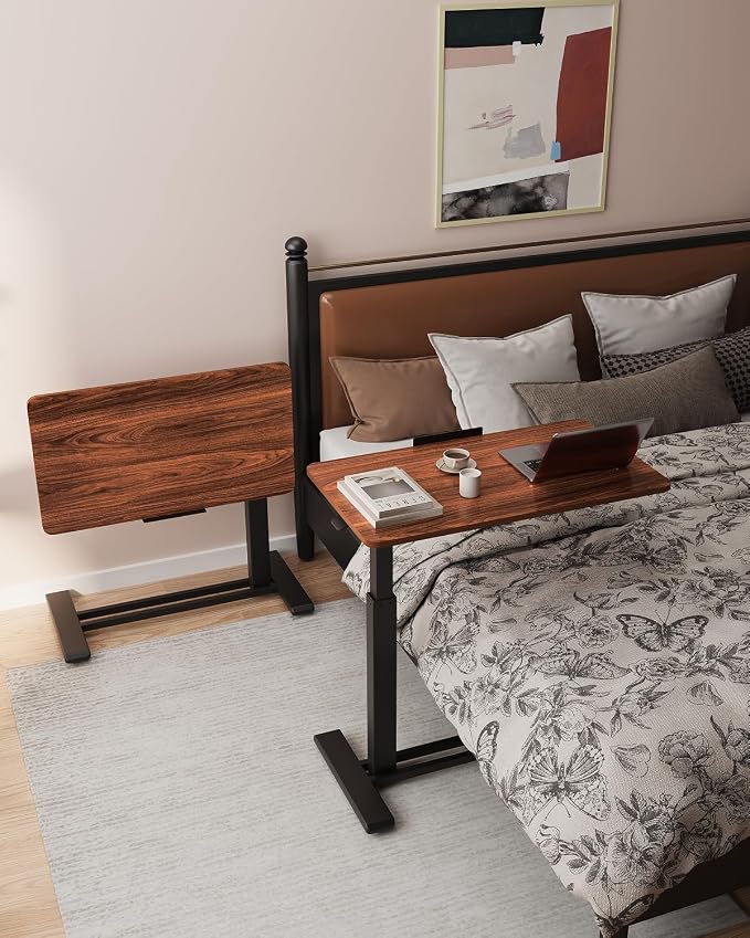 FLEXISPOT H7 PRO Mobile Standing Desk Adjustable Overbed Table Pneumatic - Image 3