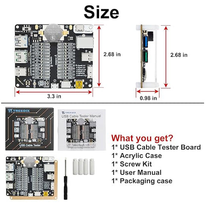 Treedix USB Cable Tester Board USB Cable Checker Data Wire - Image 7