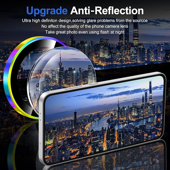 for Samsung Galaxy S24 FE Camera Lens Protector, Individual Metal Ring Tempered - Image 4