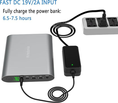 Krisdonia Portable Laptop Charger 185Wh/50000mAh Laptop Power Bank External - Image 6