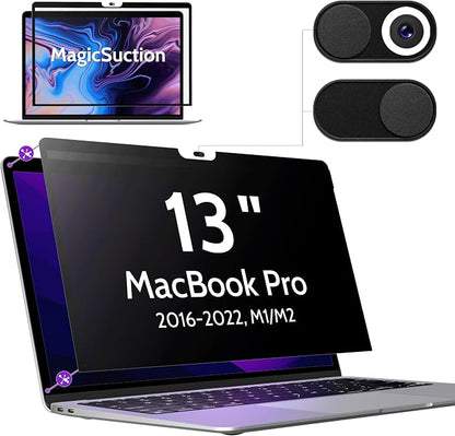 Privacy Screen for MacBook Pro 13 In & MacBook Air 13 Inch, MagicSuction™ by peslv