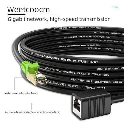 Ethernet Extension Cable 15ft, Network Cat6a Extension Patch Cable RJ45 Cords - Image 2