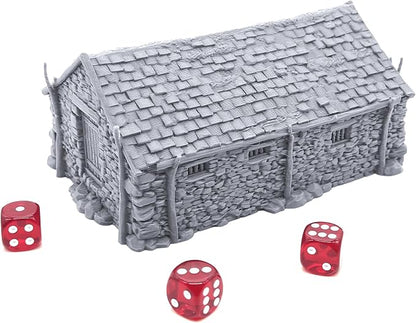 EnderToys The Stone Barn by Printable Scenery, 3D Printed Tabletop RPG Scenery - Image 2