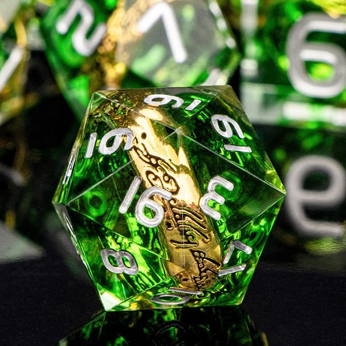 Magic Golden Ring DND Dice Set - Image 3