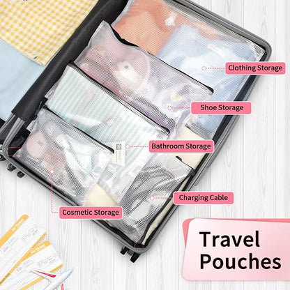 Umriox Mesh Zipper Pouch, 14.9x11.0 in, Extra Large Zipper Bags, Waterproof - Image 7