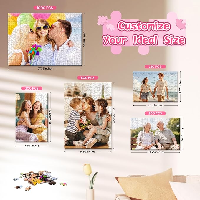 Custom Photo Jigsaw Puzzle for Adults, Personalized Puzzles from Pictures - Image 3