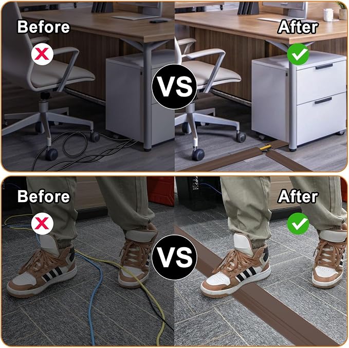 Eapele 10 ft Floor Cord Cover Heavy Duty Cable Protector, Cord Covers - Image 5