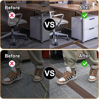 Eapele 6.5 ft Floor Cord Cover Heavy Duty Cable Protector, Cord Covers - Image 5