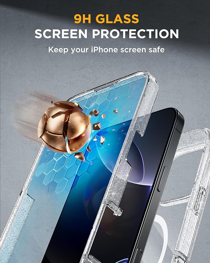 Miracase Magnetic for iPhone 16 Pro Case Full-Body Phone - Image 4