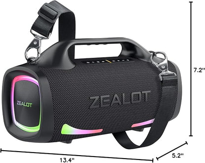 ZEALOT Bluetooth Speaker, 110W Peak Booming Sound Speakers Wireless, Dual - Image 6
