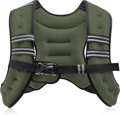 ZELUS Weighted Vest, 6lb/8lb/12lb/16lb/20lb/25lb/30lb Weight Vest by ZELUS